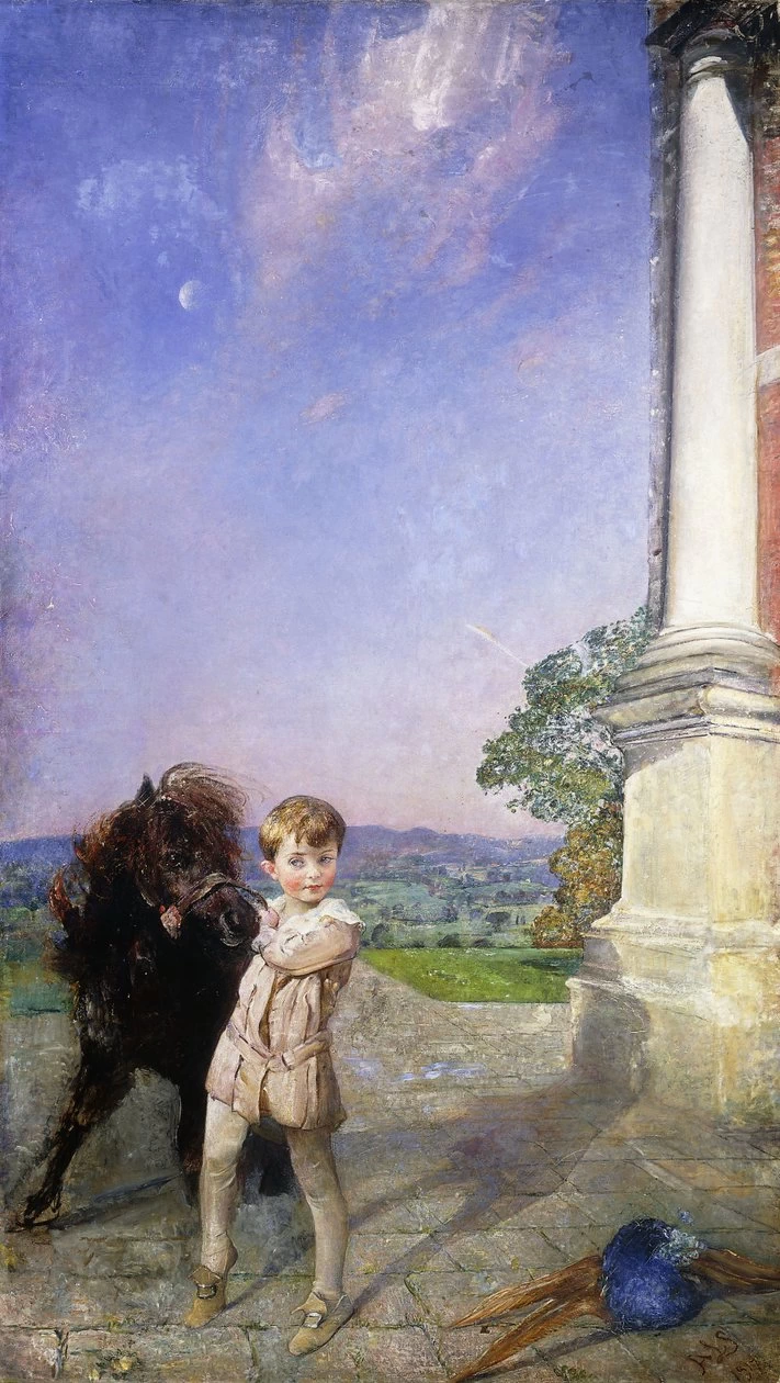 Annie Louise Swynnerton - Un bambino con un pony Shetland
